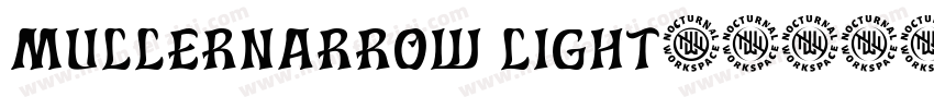 mullernarrow light字体转换